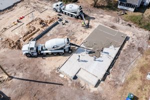 콘크리트 기초 타설