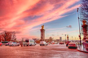 다리 위의 교차로 전경