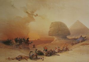 데이비드 로버츠(David Roberts)의 『열풍의 접근』(1839년)