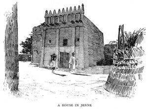 펠릭스 뒤부아(Félix Dubois)가 1896년에 출판한 팀북투: 신비의 도시(Timbuctoo: the Mysterious)에 나오는 제네의 한 집