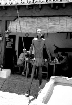 라 만차 여관에 있는 돈키호테 동상, 스페인