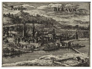벤체슬라스 홀라르(Wenceslaus Hollar, 1607–1677)의 판화, 베로운(Beraun)