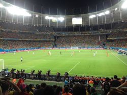 경기 당시 아레나 폰치 노바의 내부 전경