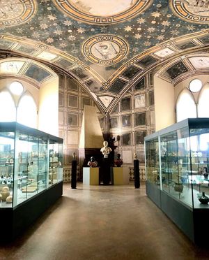 비스콘티 성(파비아) 내 파비아 시립 박물관의 방 중 하나