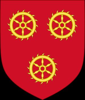 존 오브 곤트와의 1396년 결혼 이후 랭커스터 공작 부인으로서의 캐서린 스윈포드의 문장