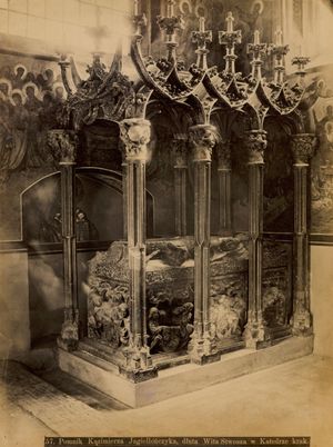 크라쿠프의 바벨 대성당에 있는 카지미에시 4세의 묘, 베이트 슈토스(Veit Stoss)가 제작한 후기 고딕 양식의 걸작