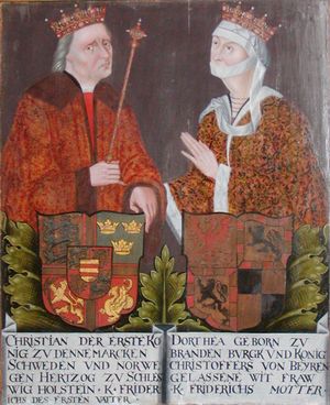 크리스티안 1세 국왕과 도로테아 왕비