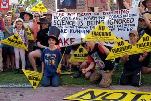 2019년 9월 호주 앨리스스프링스(Alice Springs)에서 열린 세계 기후 행진(Global Climate March)