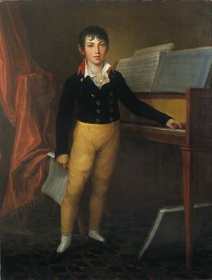 젊은 야코프 베어, 프리드리히 게오르크 바이츠(Friedrich Georg Weitsch) 초상화 (1803)