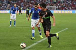 2015년 이탈리아와의 친선 경기에서 티아구