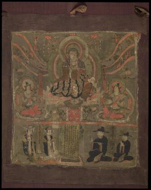 막고굴 돈황의 지장보살(Kṣitigarbha) 여섯 갈래의 주(主) 그림