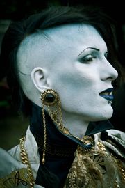 웨이브 고틱 트레펜. 고딕 록적인 분장