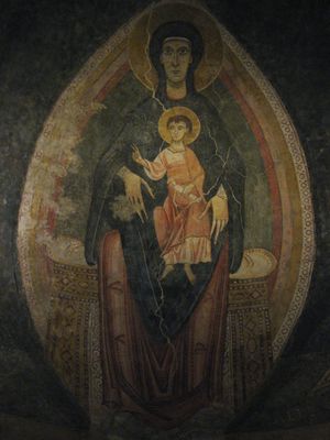 성모자상(Virgin and Child in Majesty), 페드레트의 거장(Master of Pedret), 카탈루냐(Catalunya), 스페인(Spain), 1100년경