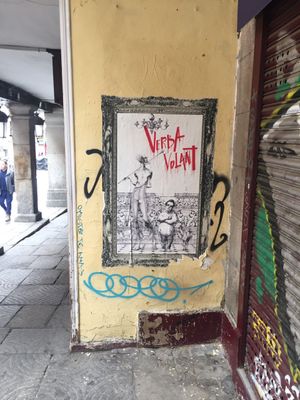 에스파냐 광장 근처 마드리드 거리 예술, 돈키호테 관련