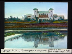 라바트 프랑스 보호령 관저, 1929년 엽서
