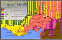 13세기 킬리키아 및 그 주변 지역의 민족 분포도