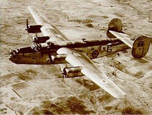 1950년대 초 데칸 고원 상공의 IAF 컨솔리데이티드 B-24 리베레이터 중폭격기