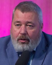 2021년 노벨 평화상을 수상한 노바야 가제타의 편집장 드미트리 무라토프