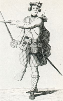 18세기 중엽의 블랙워치 장교