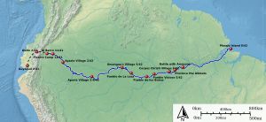 최초 항해 경로(1541–1542)
