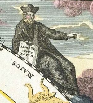 요한 가브리엘 도펠마이어의 1742년 《천상 지도(Atlas Coelestis)》(판 3)에 묘사된 리치올리