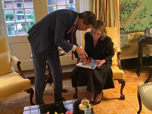 과이도와 켈리 크래프트 주 유엔 미국 대사 (2020년 2월)