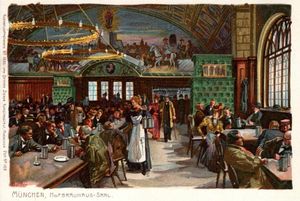 호프브로이하우스 홀, 1902년경