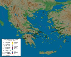 주요 그리스 신전들 중 올림피아