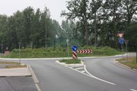 회전교차로 주변 도로 표지(독일)