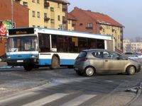 미니 회전교차로 통행