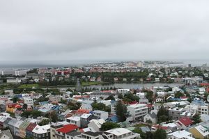 할그림스키르캬(Hallgrímskirkja)에서 바라본 퇴르닌(Tjörnin)