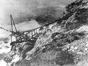 1911년 빅스비 랜딩은 해상 선박과의 물품 수송에 사용되었다.