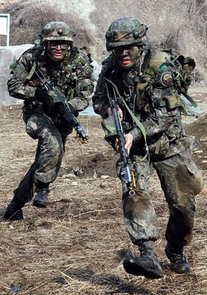 과학화전투훈련 중인 제3군단 장병들