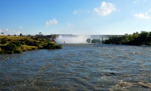 2010년 만수 상태의 발강 댐