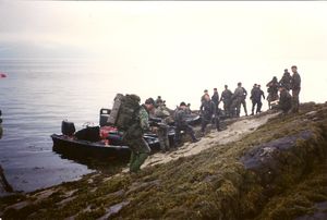 스코틀랜드에서 훈련 중인 영국 왕립 해병대