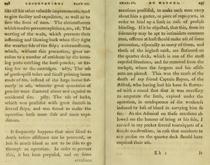길버트 블레인 경은 전투 중 각 병사에게 지혈대를 지급해야 한다고 주장했다.
