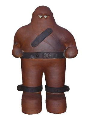 영화 "황제와 골렘"을 위해 제작된 프라하의 골렘 상