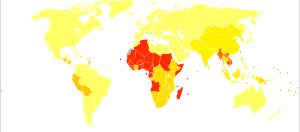 2004년 회충증으로 인한 10만 명당 손실 조정 생존 연수(손실 조정 생존 연수)