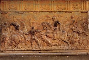 파비아 전투를 묘사한 부조