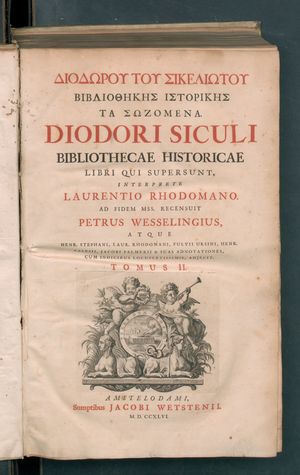 Bibliotheca historica, 1746