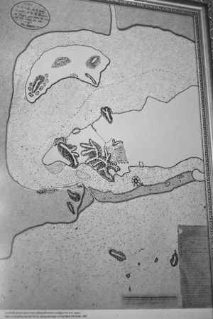 나라이 대왕 시대(1687년)의 송클라(Songkhla) 프랑스 수로/지형도