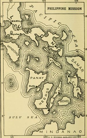 1920년 비사야 지도