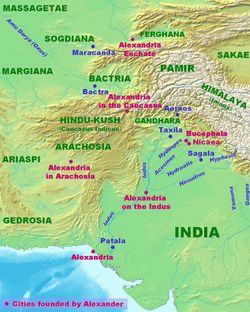 사갈라는 알렉산드로스의 고대 인도 원정에 포함되었다.