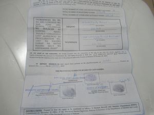 투표 결과 증명서 및 선포