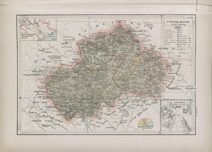 1909년 하장성 지도