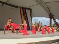 두마갓족의 기우제가 2023년 필리핀 산호세델몬테에서 열리고 있다.