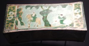 달빛 아래 소하가 한신을 추격하는 그림