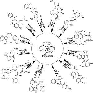 스트리크닌 분자 구조