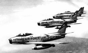 필리핀 공군의 F-86F 세이버 편대