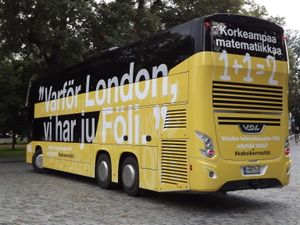 핀란드 투르쿠의 폴리 2층 버스